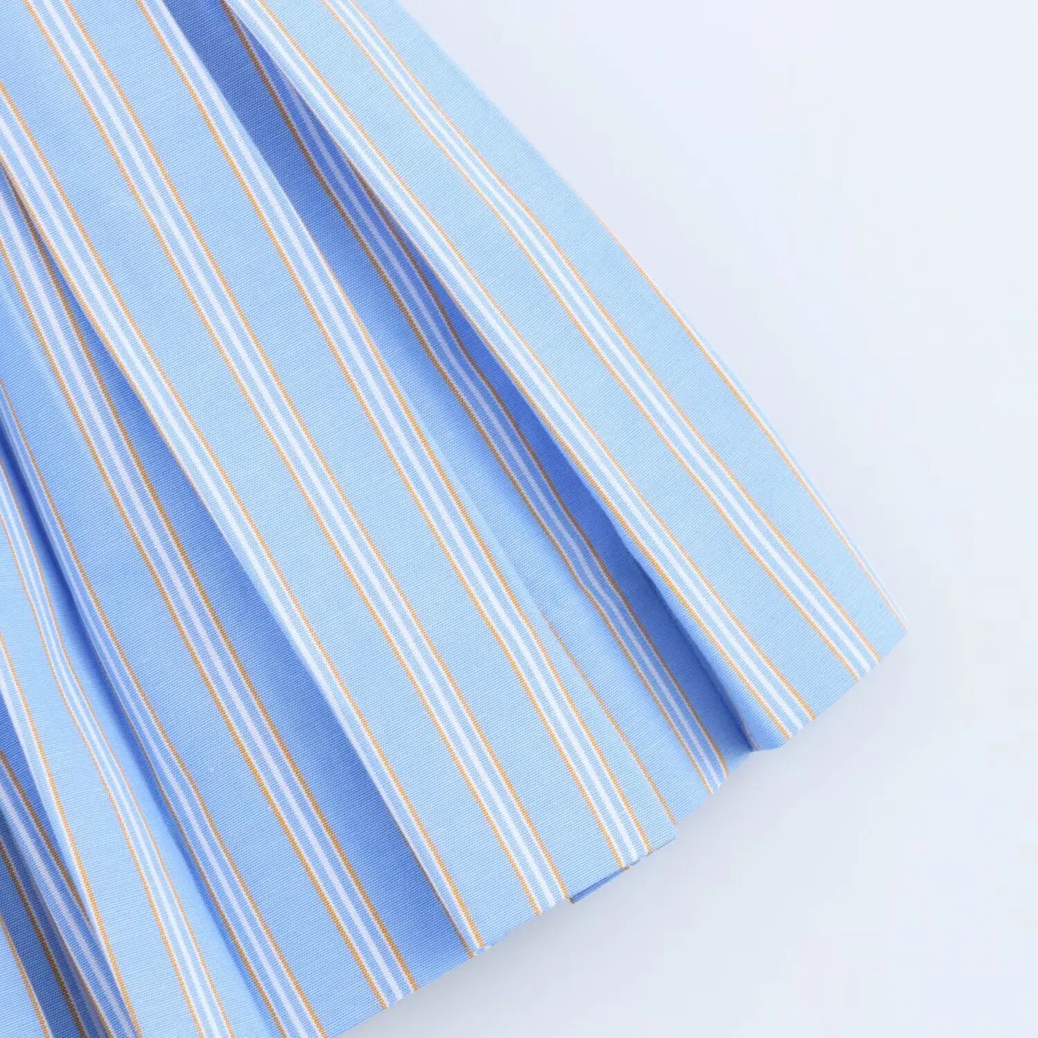 Cami Dresses - Women Stripe Splicing Short Dress Summer Sexy Sleeveless Party Mini Dress Female Single-Breasted Slim Pleated Sling Dress