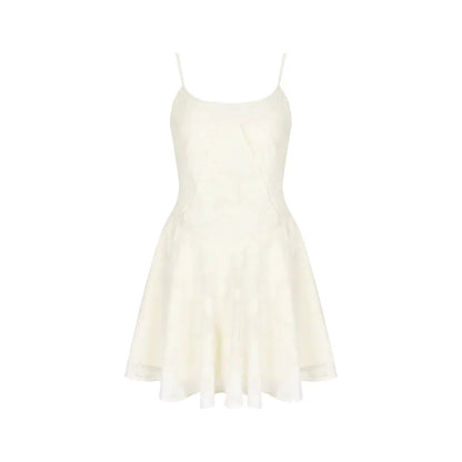 Cocktail Dresses - Lace Camisole V-neck Dress Slim Fit Backless Light Dresses Banquet Feminine Temperament 2025