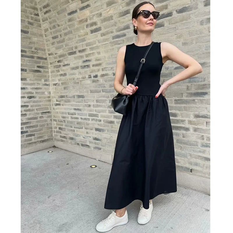 Maxi Dresses - Dresses Summer Women's 2024 New Chic Slim Simple Elegant Holiday Dress Street Women's Comfortable Youth Dress