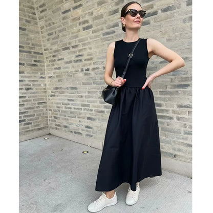 Maxi Dresses - Dresses Summer Women's 2024 New Chic Slim Simple Elegant Holiday Dress Street Women's Comfortable Youth Dress