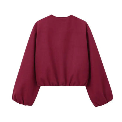 Jackets - Jacket Autumn Women's 2024 New Chic Loose Women's Coat Elegant Fashion Street Warm Youth Coat Jacket