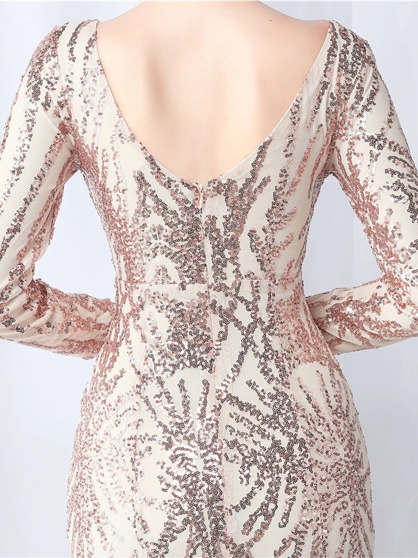 Sequin Dresses - Sexy backless maxi sequin summer dress women 2024 elegant luxury mesh wedding party dress long sleeve evening dresses vestidos