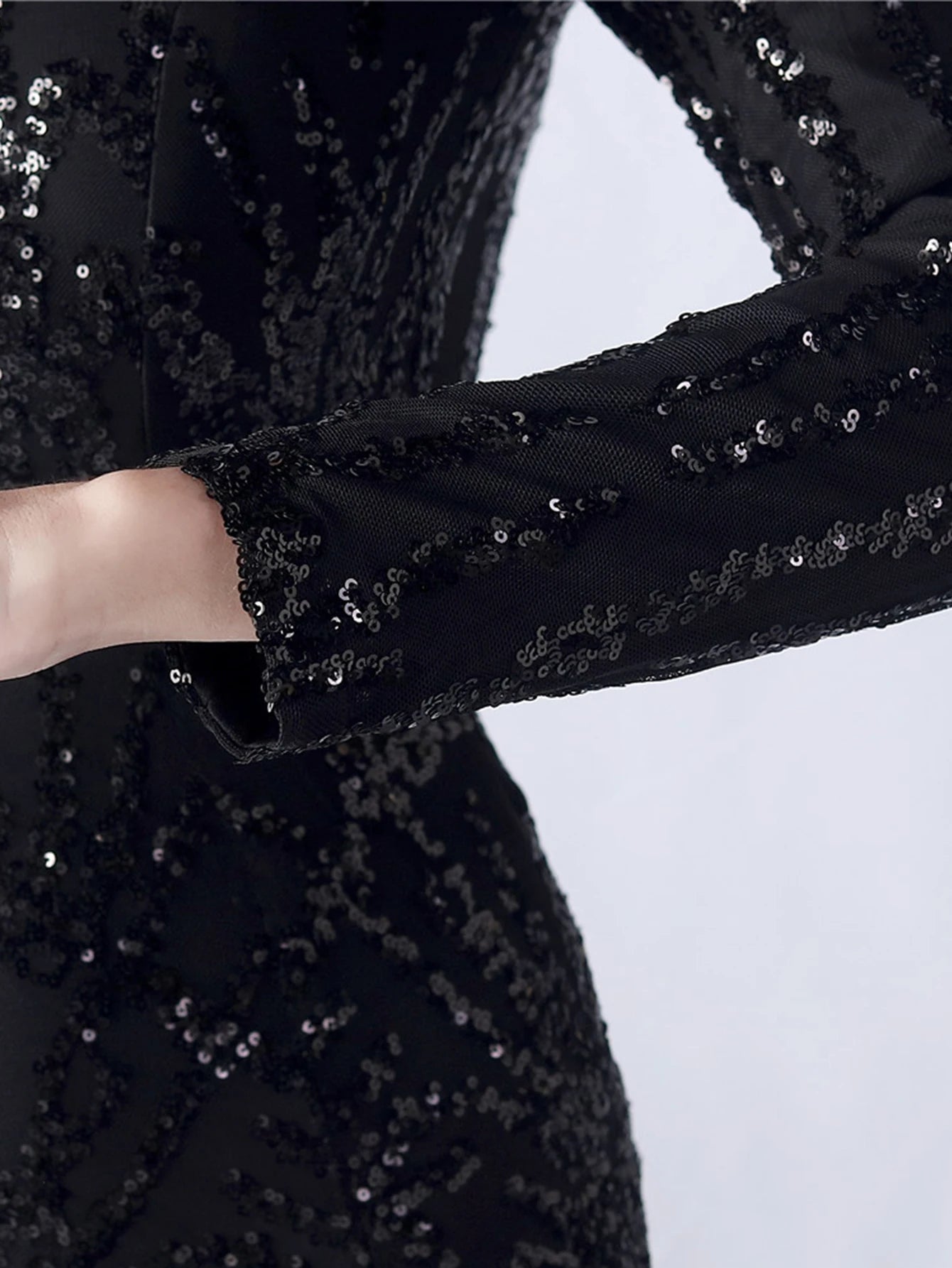 Sequin Dresses - Sexy backless maxi sequin summer dress women 2024 elegant luxury mesh wedding party dress long sleeve evening dresses vestidos
