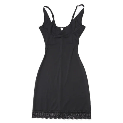 Shapers - Womens Full Slip Shapewear Dress Bodysuits Lingerie with Lace Firm Control Open Bust Waist Cinchers Body Shaper Dresses