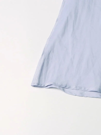 Elegant Dresses - Solid Dresses For Women O Neck Short Sleeve High Waist Spliced Folds Temperament Chic Dress Female Fashion Clothes