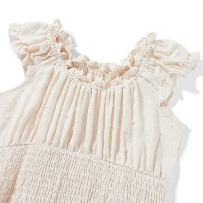 Playsuits - Boho Summer Off-Shoulder Ruffle Hem Playsuit Women Beach Streetwear Solid Color Short Sleeve High Waist Short Rompers