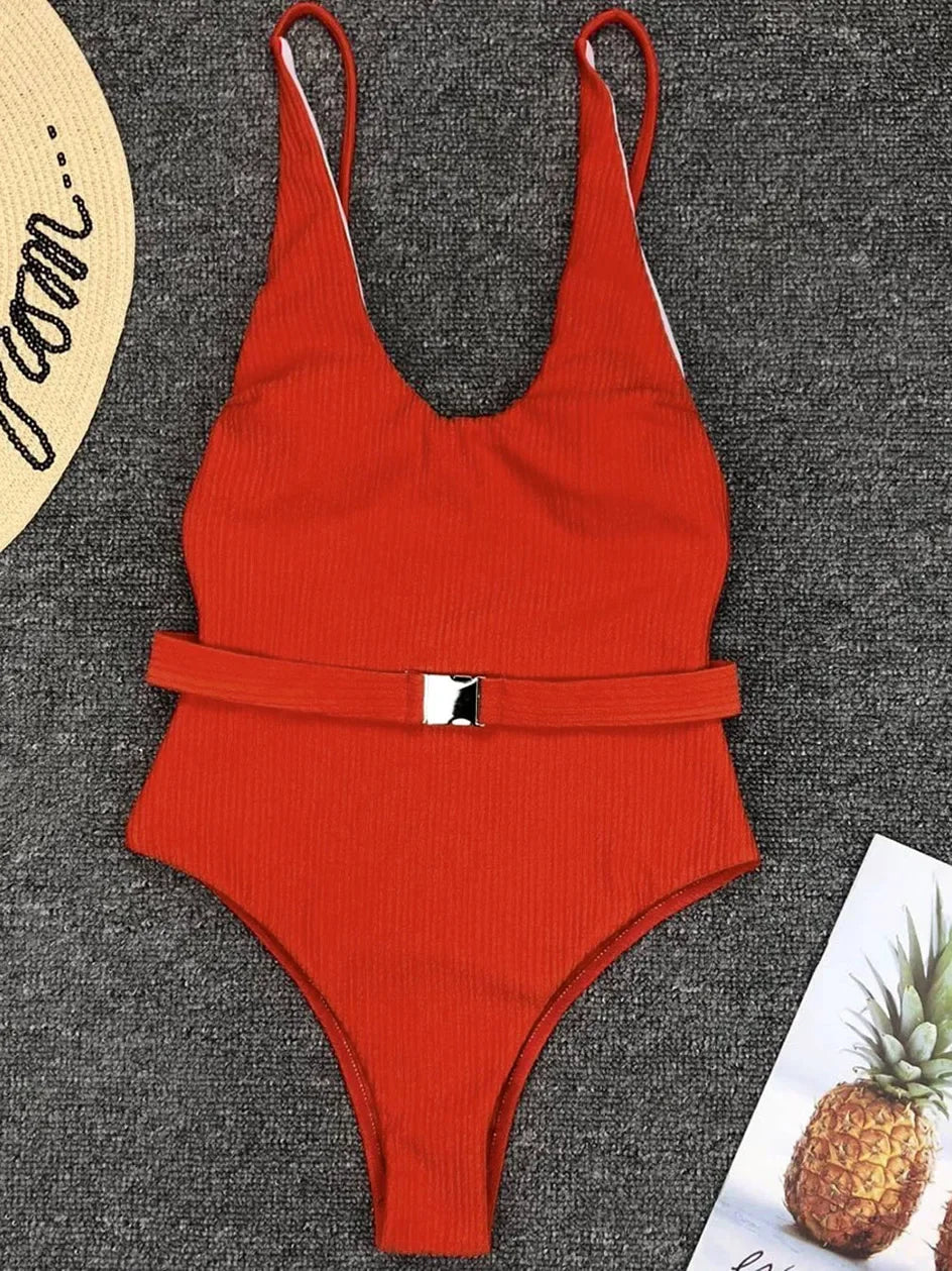 Swimwear - One Piece Swimsuit Women Swimwear Sexy White 2025 V Neck Bathing Suit Bodysuit Swimming Suits for Swimwear Beach Wear Monokini