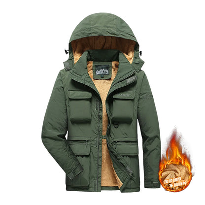 Men Coats - Detachable windproof sleeved hooded jacket suitable for outdoor activities men's casual waterproof multi pocket jacket vest