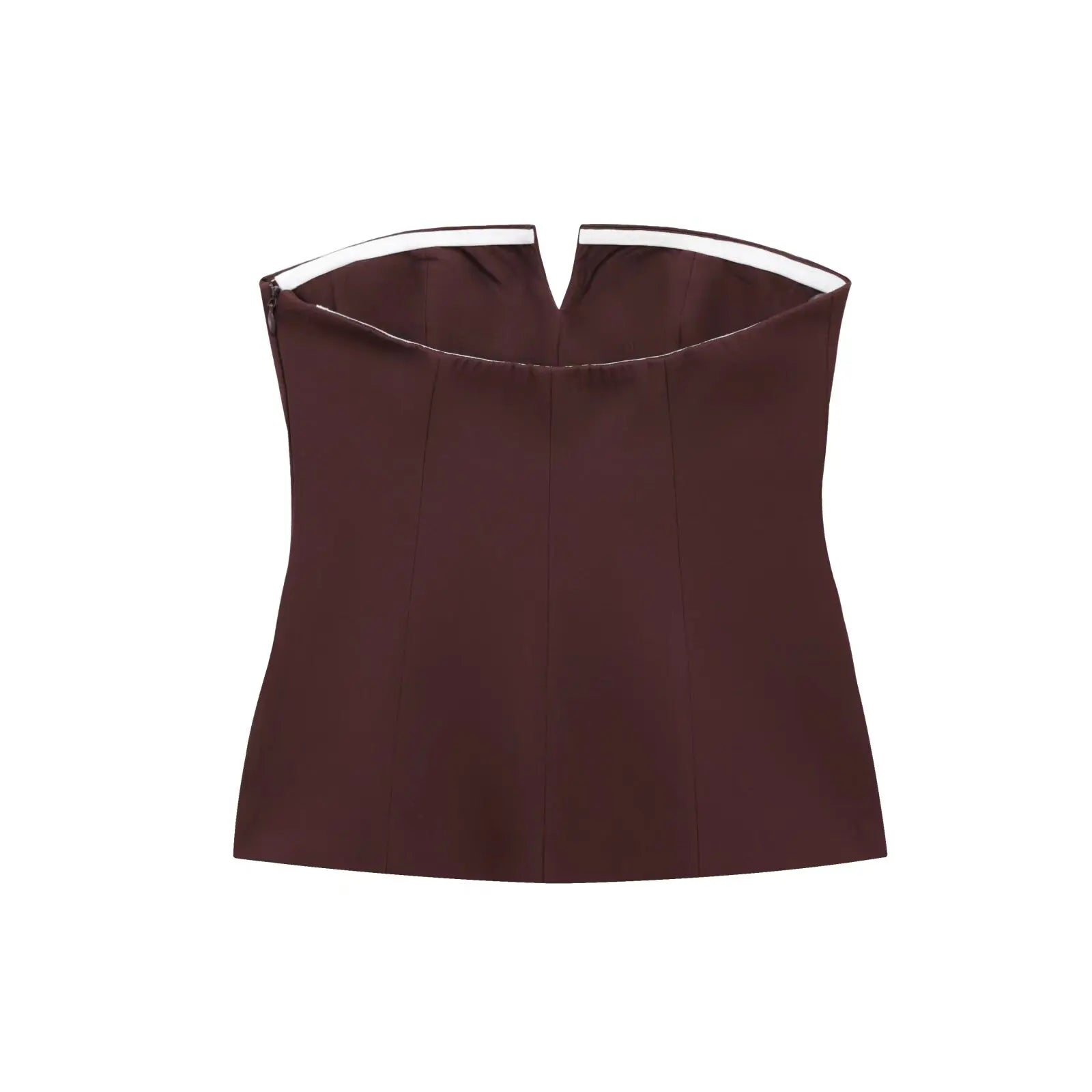 Strapless Tops - Spring Summer Women Strapless Crop 2025 Tops Basic Sleeveless Office Lady Tops Trend Street Classic Solid Tube Tops