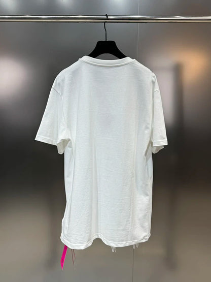 T-Shirts - Trendy New Items Women's Spliced Lace Print T-shirt 2024 Spring Fashion Round Neck Short Sleeves Tops Female 11XX8901