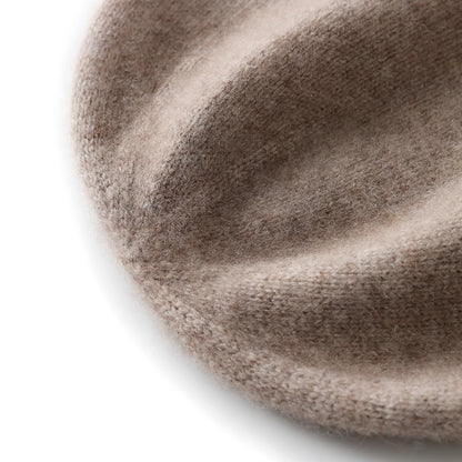 Hats - Unisex 100 Cashmere Hats Outdoor Casual Keep Warm Solid Color Cashmere Knitted Beanie Hat Women /Men Hedging Caps