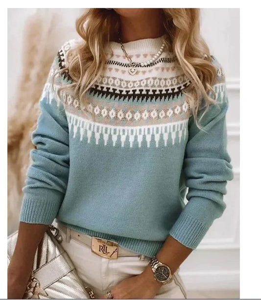 Knit Sweaters - Spring Knitted Women Sweater O-neck Long Sleeve Thick Warm Oversize Sweaters Female Spring New Casual Elegant Lady Clothes