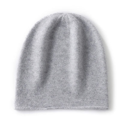Hats - Unisex 100 Cashmere Hats Outdoor Casual Keep Warm Solid Color Cashmere Knitted Beanie Hat Women /Men Hedging Caps
