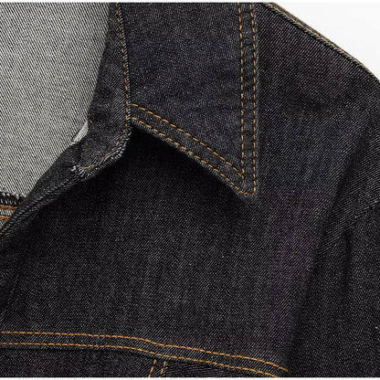 Pants Set - Denim Pants Set Women Lapel Long Sleeve Single Breasted Slim Jacket Zippers Straight Jeans Trousers 2025 Spring Lady Streetwear