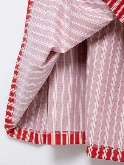 Skirts set - Sexy Club Chic Striped Women Suit Crew Neck Sleeveless Top Loose Long Straight Skirt Fashion 2025 Spring Summer Set