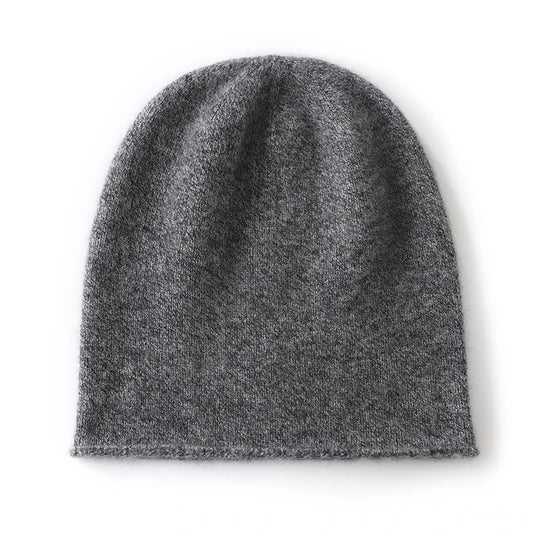 Hats - Unisex 100 Cashmere Hats Outdoor Casual Keep Warm Solid Color Cashmere Knitted Beanie Hat Women /Men Hedging Caps