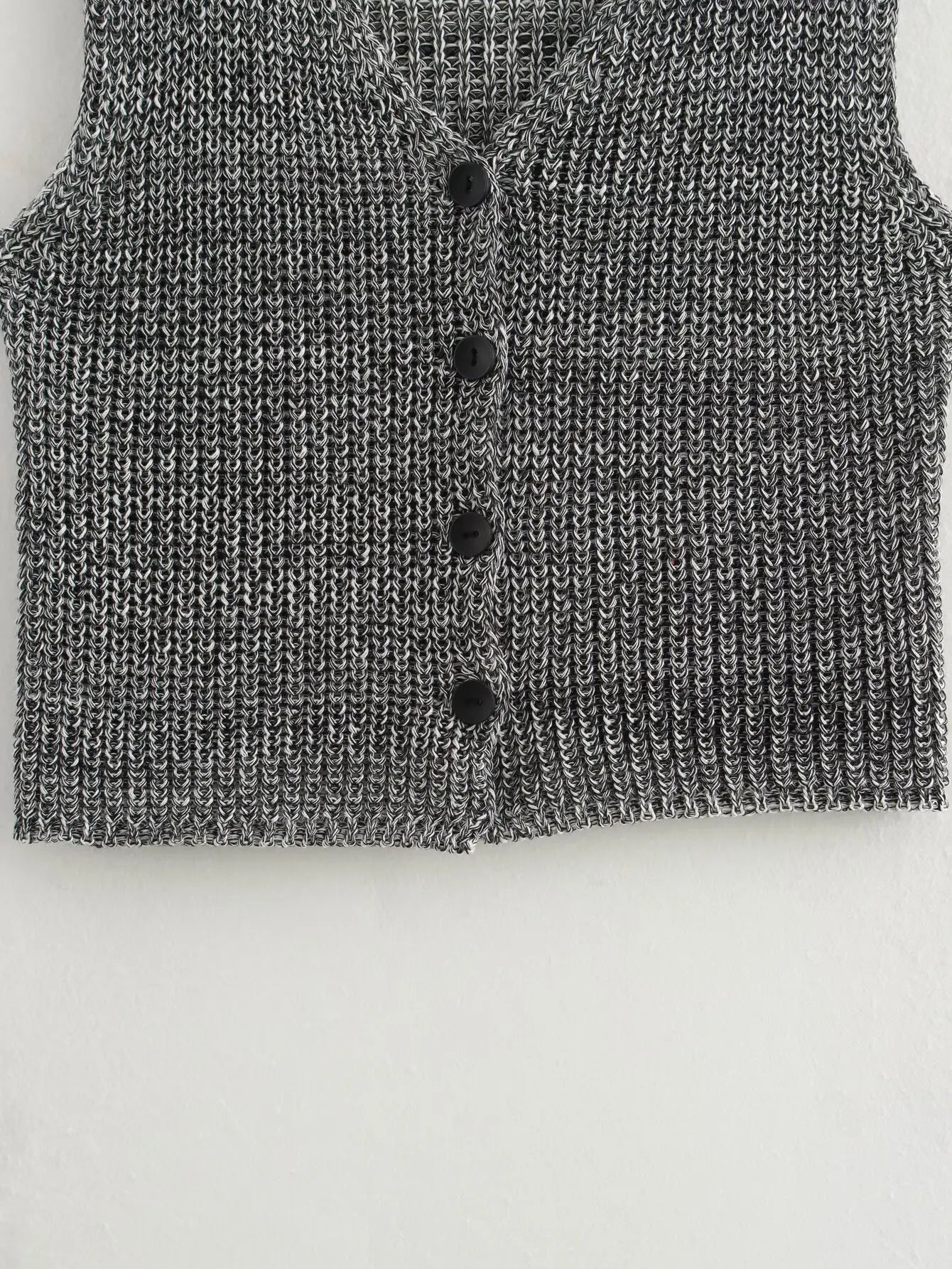 Knit Tops - Female Casual Slim Fit Sleeveless Single Breasted V Neck Crop Top Elegant Knit Vest for Women 2024 Fashion Lady Outwear