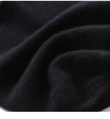 Hats - Unisex 100 Cashmere Hats Outdoor Casual Keep Warm Solid Color Cashmere Knitted Beanie Hat Women /Men Hedging Caps