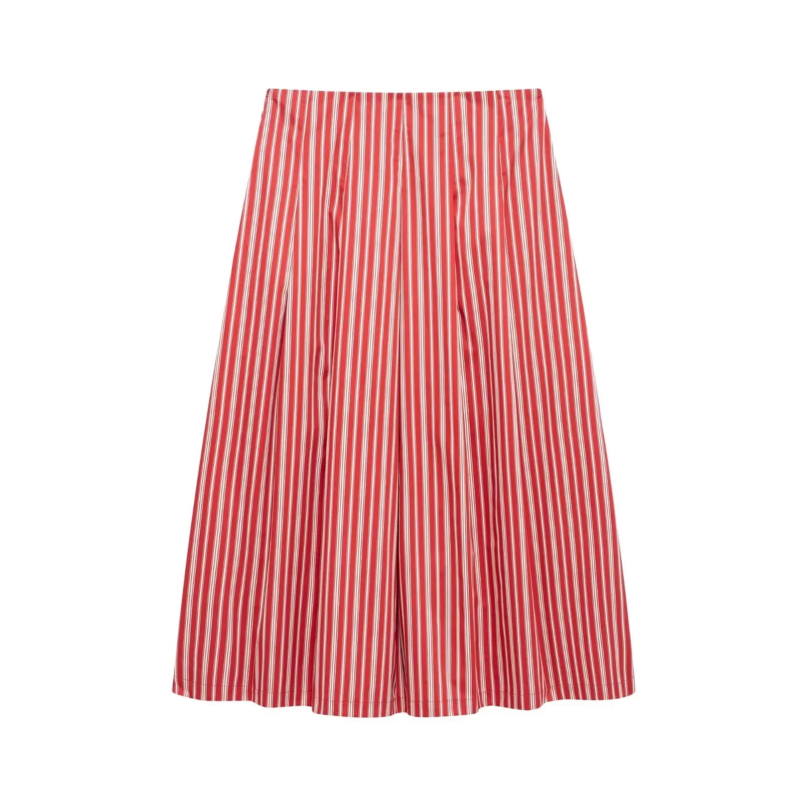 Skirts set - Sexy Club Chic Striped Women Suit Crew Neck Sleeveless Top Loose Long Straight Skirt Fashion 2025 Spring Summer Set