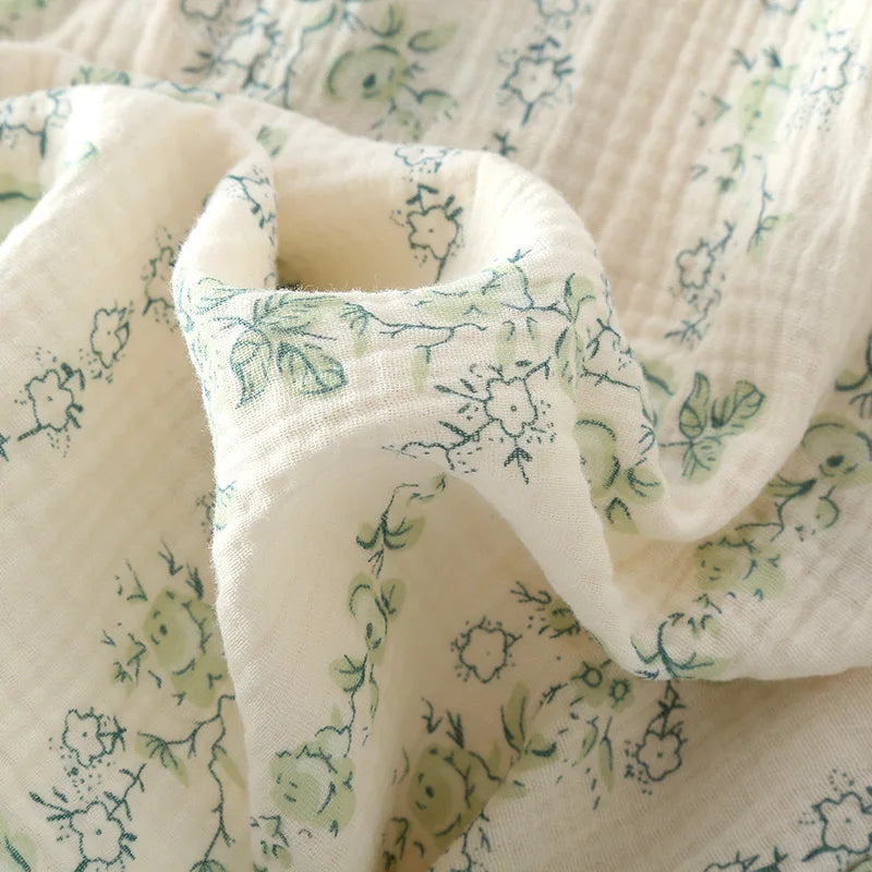 Sleepwear - Vintage-Inspired Floral Cotton Pajamas Women’s Nightwear