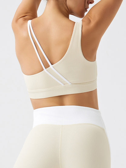 Sporty Bra - Women's Recycled Fabric Sports Bra with Padded Design