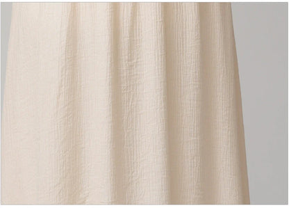Elegant A-Line Midi Dress with Smocked Waist