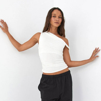 One-Shoulder Slim Fit Top