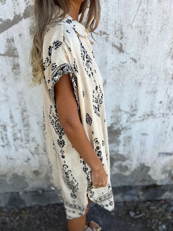 Summer dresses - Breathable Cotton-Linen Summer Dress for Women