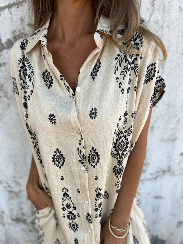 Summer dresses - Breathable Cotton-Linen Summer Dress for Women