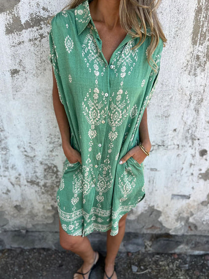 Summer dresses - Breathable Cotton-Linen Summer Dress for Women
