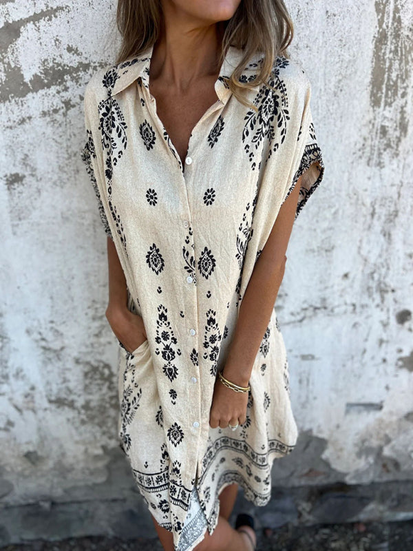 Summer dresses - Breathable Cotton-Linen Summer Dress for Women