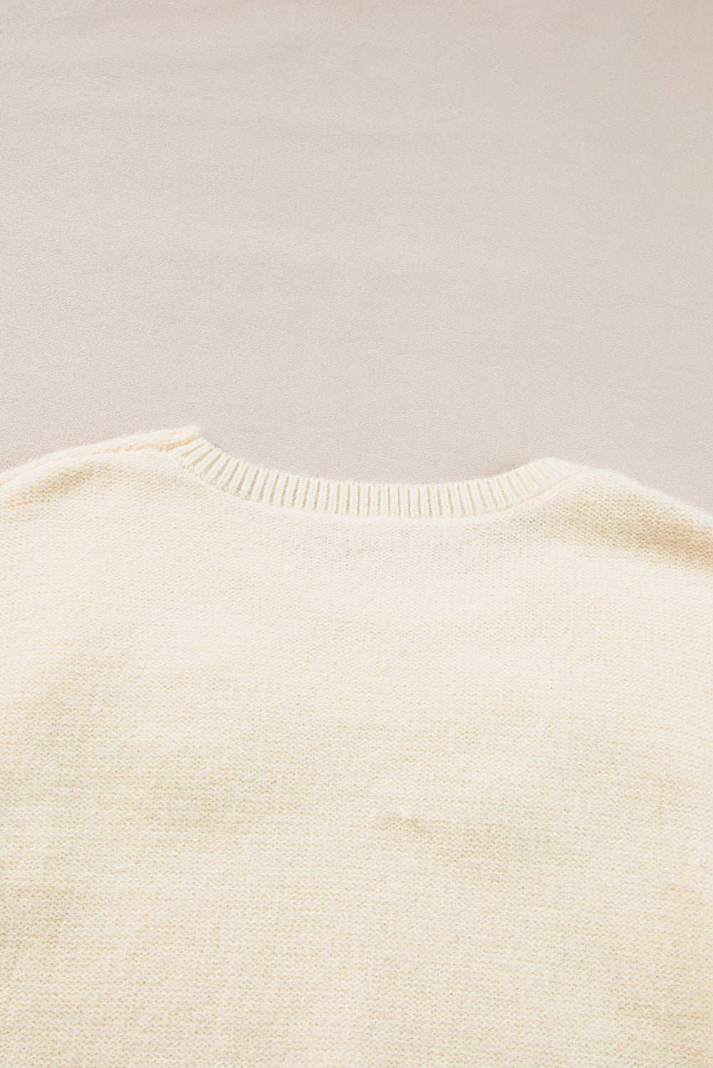 Sweaters - Embroidered Floral Knit Sweater