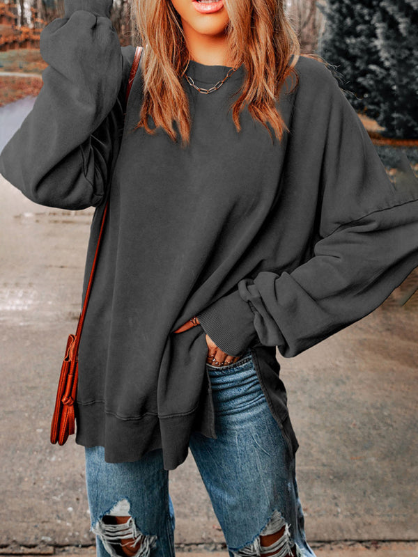 Sweatshirts - Earthy Colors Oversized Pullover – Perfect Mix-Matching