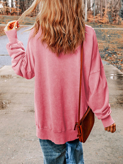 Sweatshirts - Earthy Colors Oversized Pullover – Perfect Mix-Matching