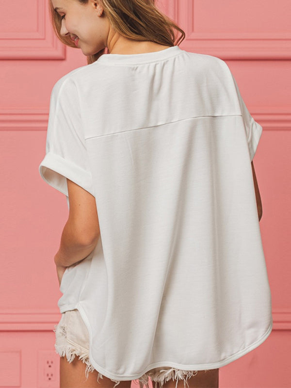 Sparkle Women's Oversized T-Shirt with Bows