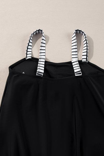 Tankinis - Striped Tankini Set for Beach Adventures