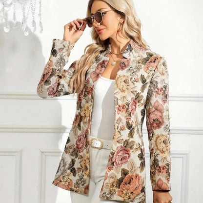 Blazers - Fashionable Suit Women's Casual Printed Jacket