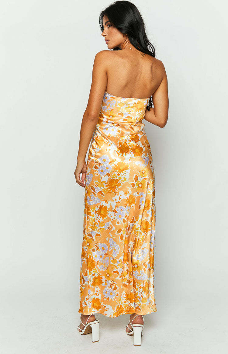 Tube Top Printed Backless Dress INS Women's Slim Fit Women's Clothing