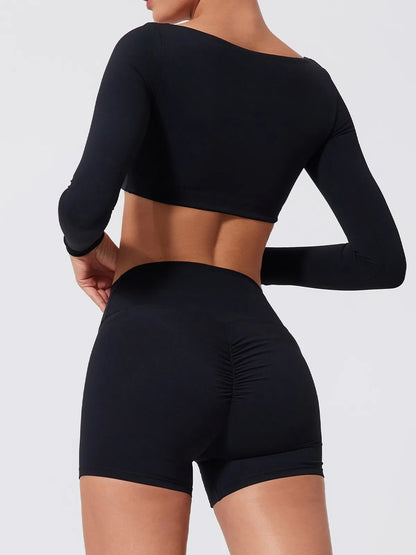 Fitness Sports Suits - Seamless Stretch Fitness Matching Set for Indoors & Outdoors