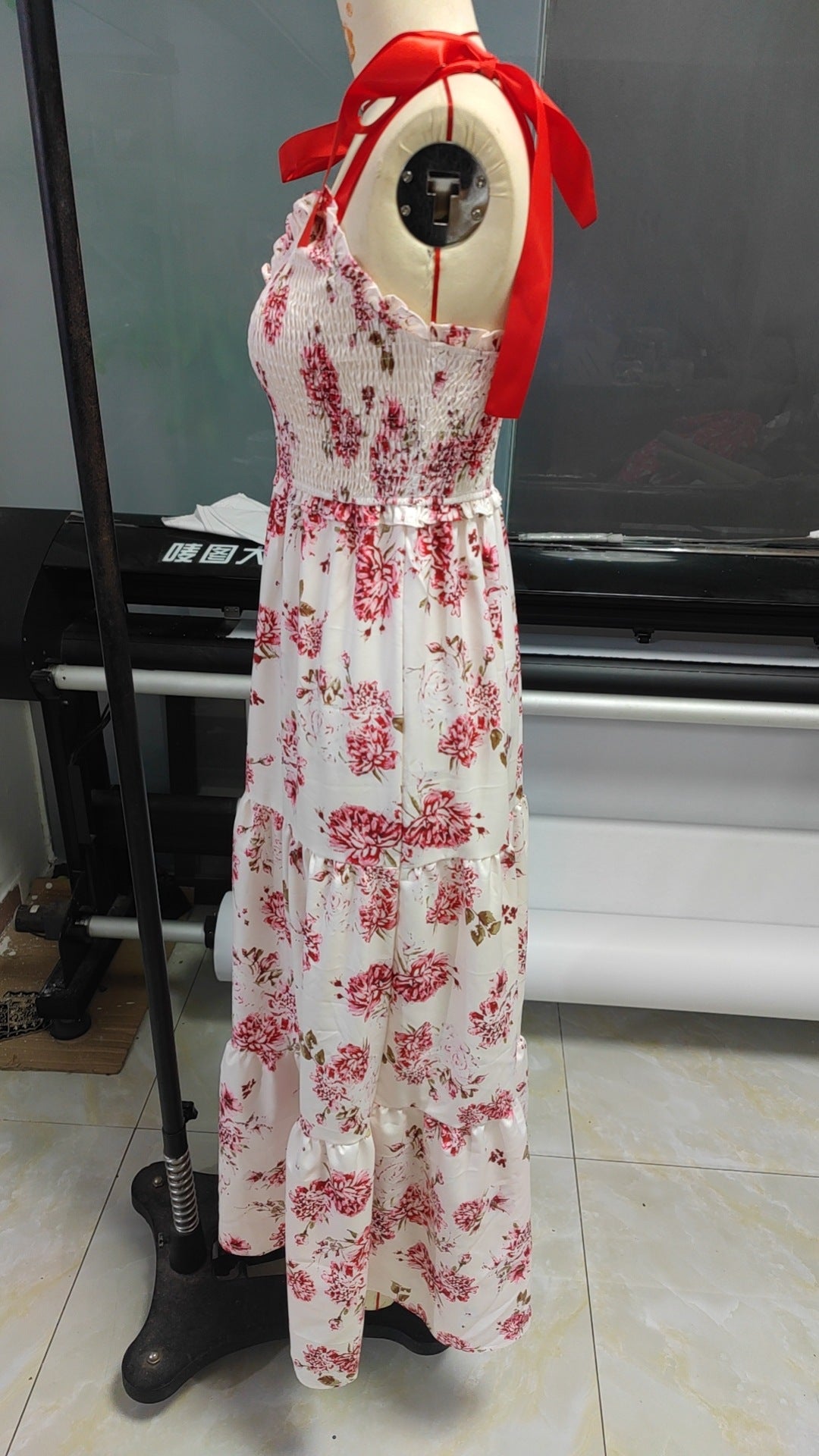 A-Line Dresses - French Stringy Selvedge Lace-up Cake Dress