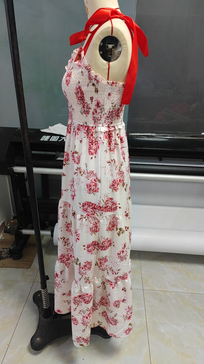 A-Line Dresses - French Stringy Selvedge Lace-up Cake Dress