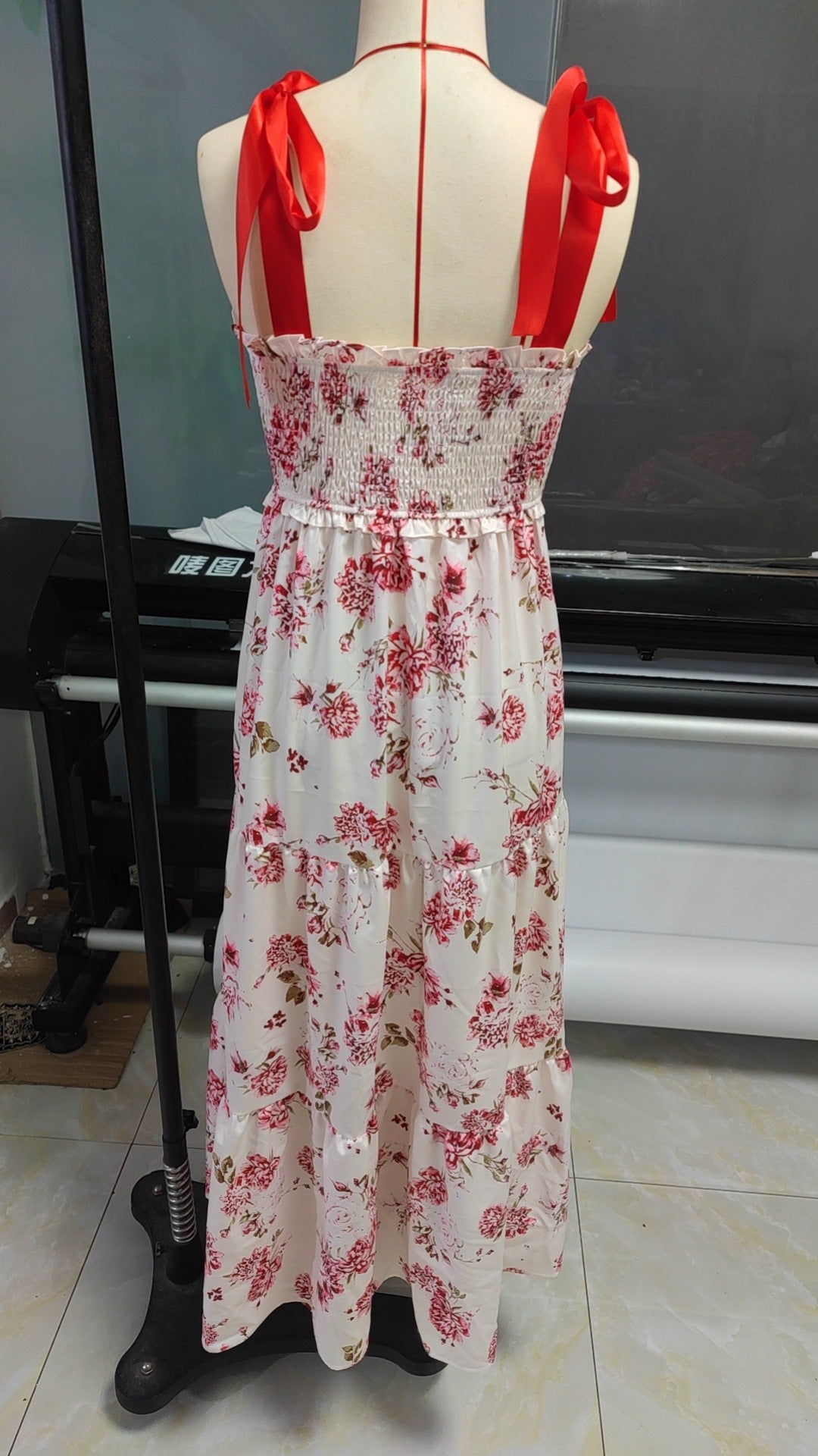 A-Line Dresses - French Stringy Selvedge Lace-up Cake Dress