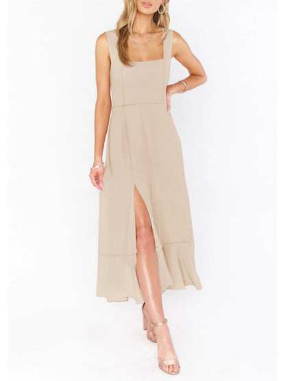 Cocktail Dresses - Women's Elegant and Fashionable Commuter Slit French High-end Sense Dress