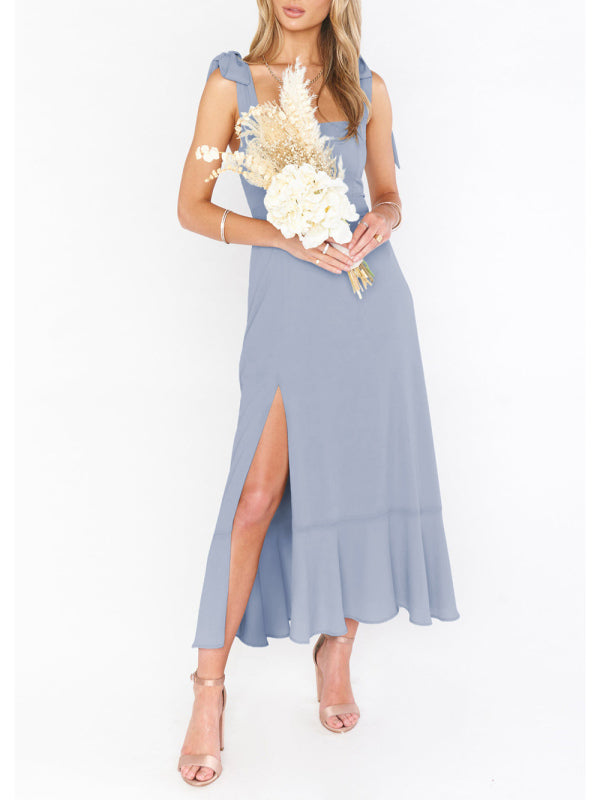 Cocktail Dresses - Women's Elegant and Fashionable Commuter Slit French High-end Sense Dress
