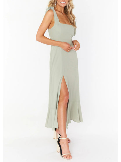 Cocktail Dresses - Women's Elegant and Fashionable Commuter Slit French High-end Sense Dress