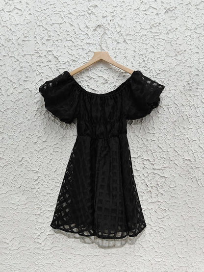 Casual Dresses - Ladies new fashion one shoulder lantern sleeve sexy backless dress