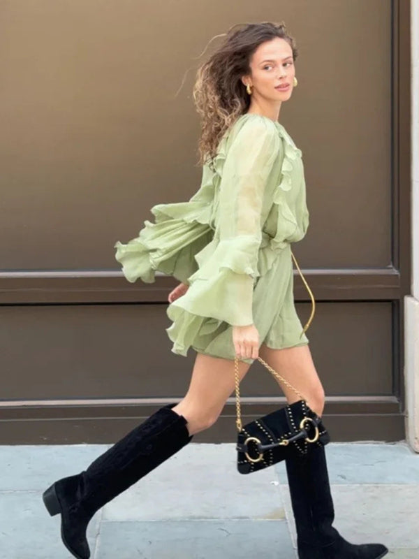 Party Dresses - New Fashion Layered Ruffle Dress