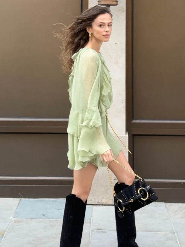 Party Dresses - New Fashion Layered Ruffle Dress