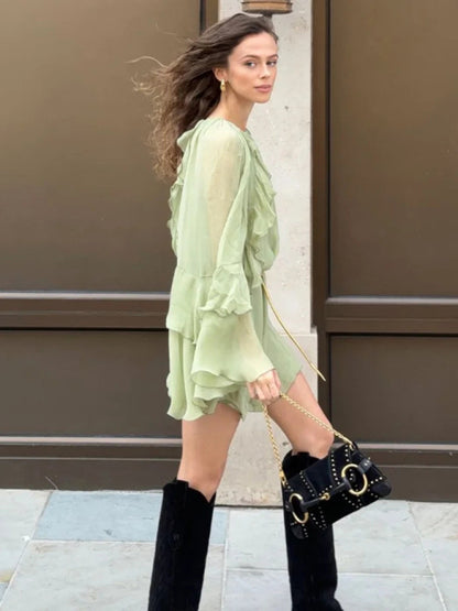Party Dresses - New Fashion Layered Ruffle Dress