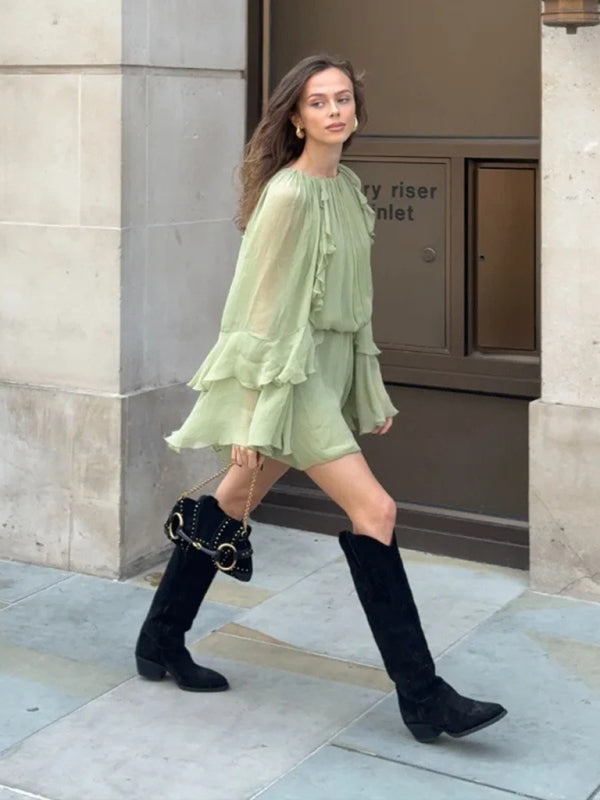 Party Dresses - New Fashion Layered Ruffle Dress